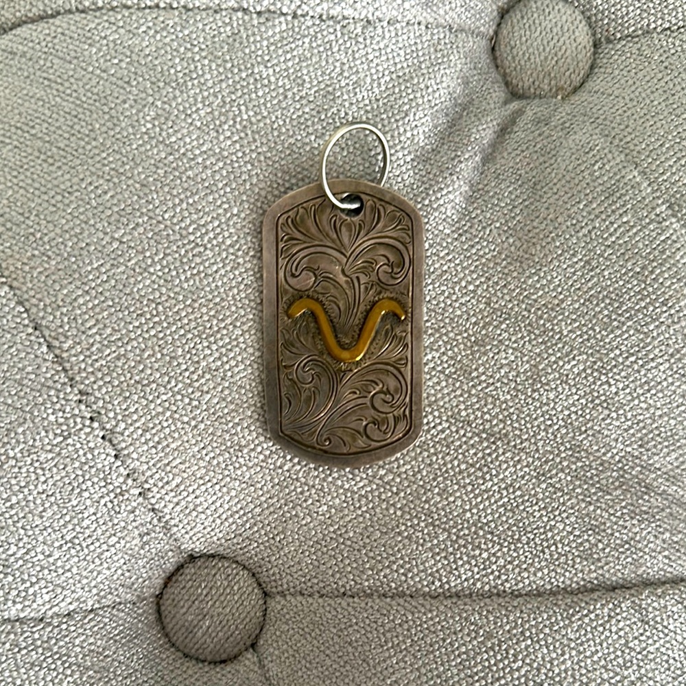 Custom Made Sterling Silver Dog Tag Pendant